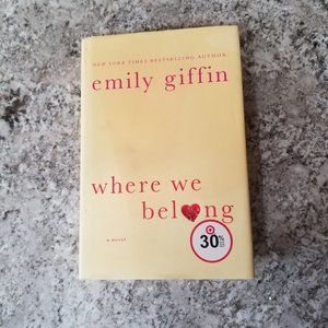 Book Emily Giffin Where We Belong Hardcover